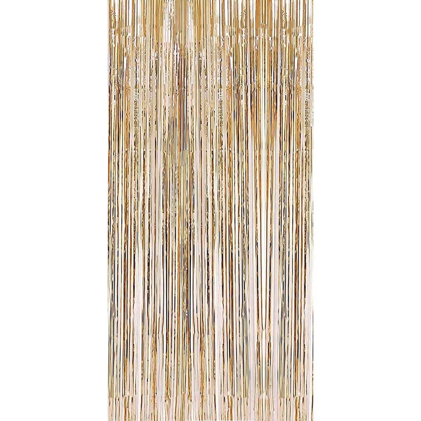 Perdea Franjurata, Model Decor Petrecere, pentru Fundal de Poze, Amenajare Colorata a Petrecerii, Dimensiune 100x200 cm, Gold Sampanie