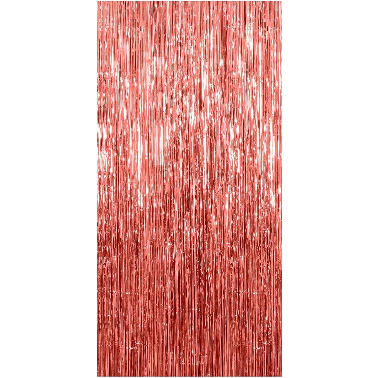Perdea Franjurata, Model Decor Petrecere, pentru Fundal de Poze, Amenajare Colorata a Petrecerii, Dimensiune 100x200 cm, Rose Gold