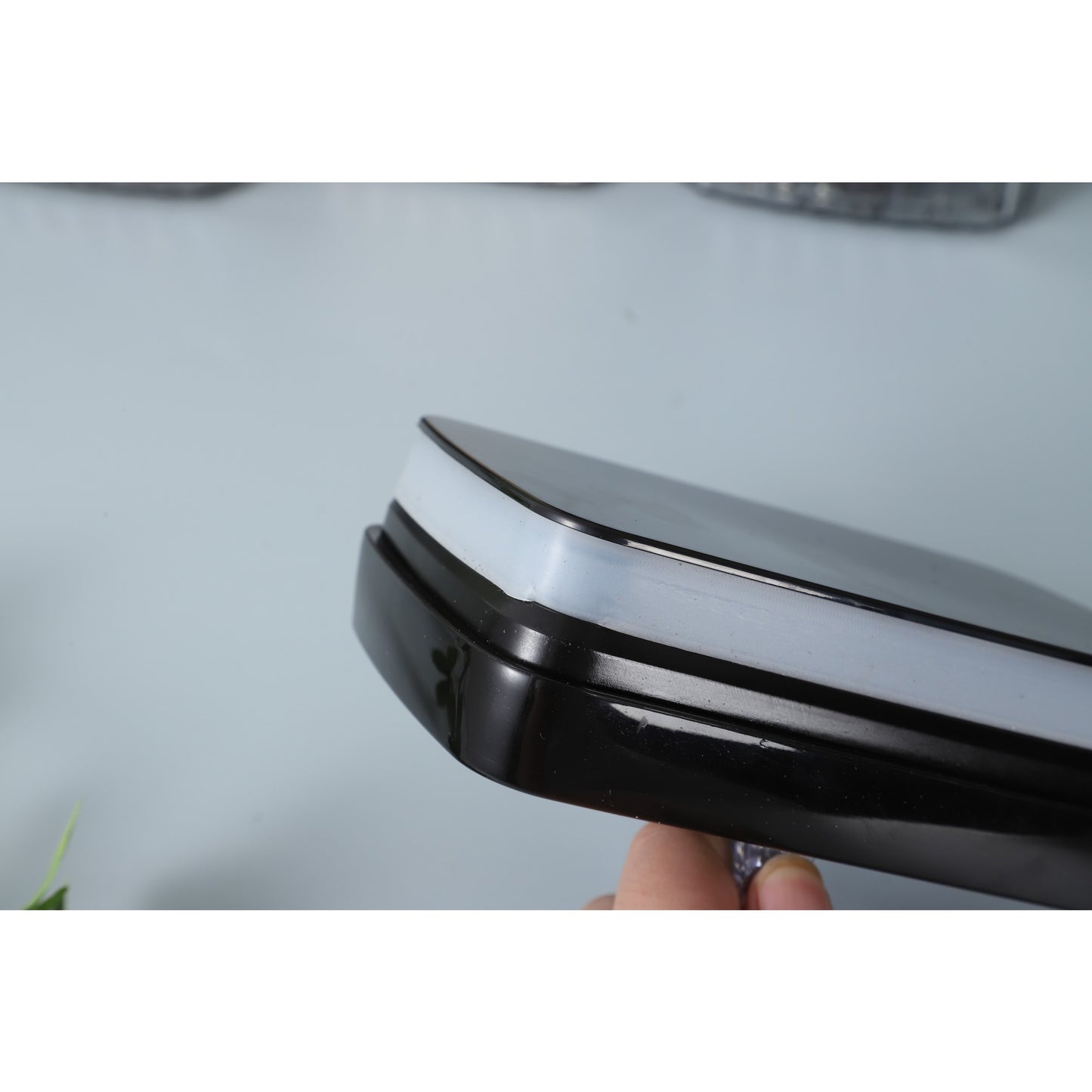 Cutii de Depozitare Alimente, Set din 3 Cutii de tip Container, Recipiente pentru Cereale in Bucatarie, Transparente cu Capac Negru