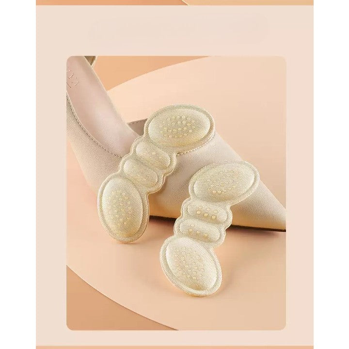 Set 2 Branturi cu Pernute pentru Calcai, Suport Interior pentru Incaltaminte, Marime Universala, Aderent pe Piele, Crem