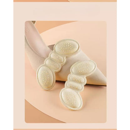 Set 2 Branturi cu Pernute pentru Calcai, Suport Interior pentru Incaltaminte, Marime Universala, Aderent pe Piele, Crem
