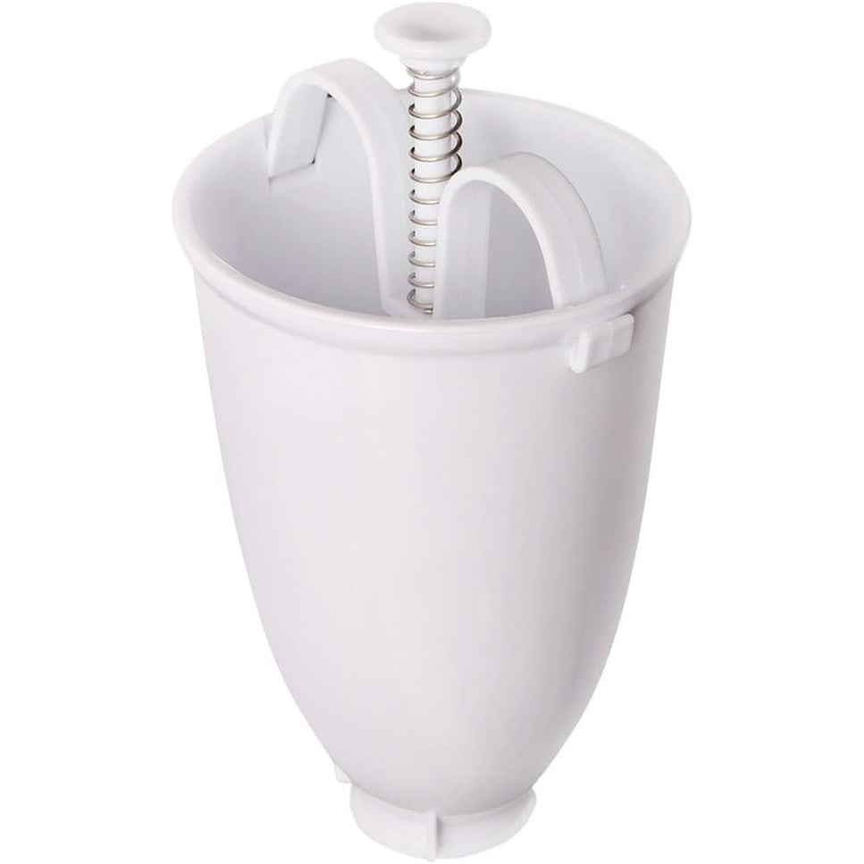 Accesoriu de Bucatarie pentru Gogosi, Dozator pentru Aluat, Dispozitiv Manual, Forma de Gogosi, pentru Gatit, 18x10x10 cm, Alb