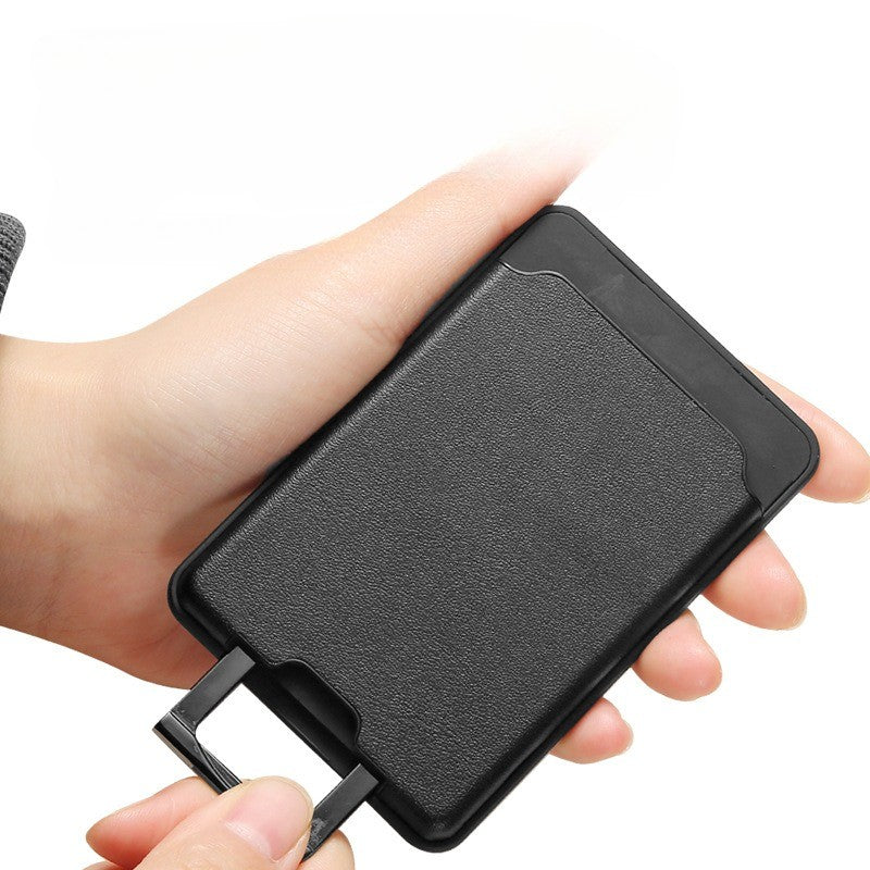 Accesoriu pentru telefon 3 in 1, incarcator Wirelles Magsafe, portofel si suport, negru