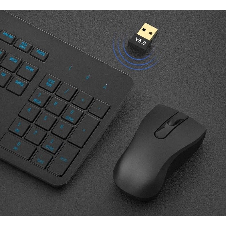 Adaptor Bluetooth, 5.0, Wireless, pentru PC/Laptop, Interfata USB, 20 mbps, Negru