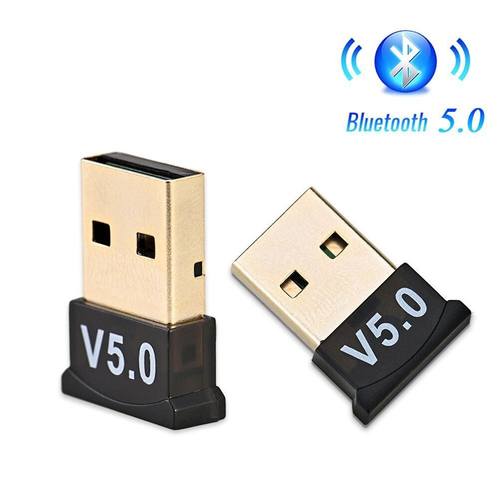 Adaptor Bluetooth, 5.0, Wireless, pentru PC/Laptop, Interfata USB, 20 mbps, Negru