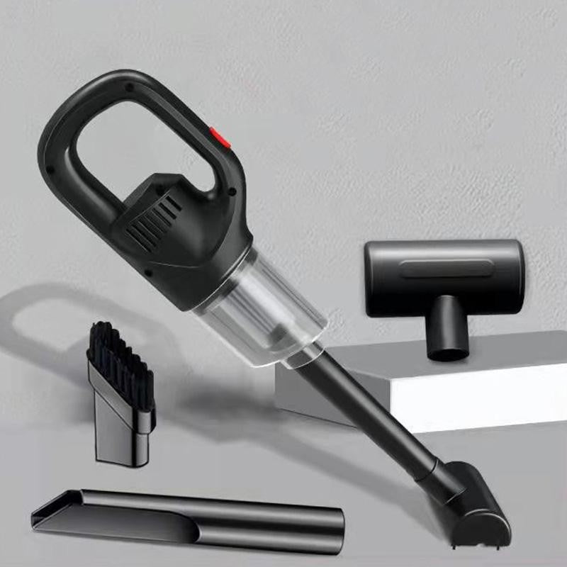 Aspirator Portabil fara Fir, Incarcare USB, Pentru Casa si Masina, Autonomie 45 min, Negru