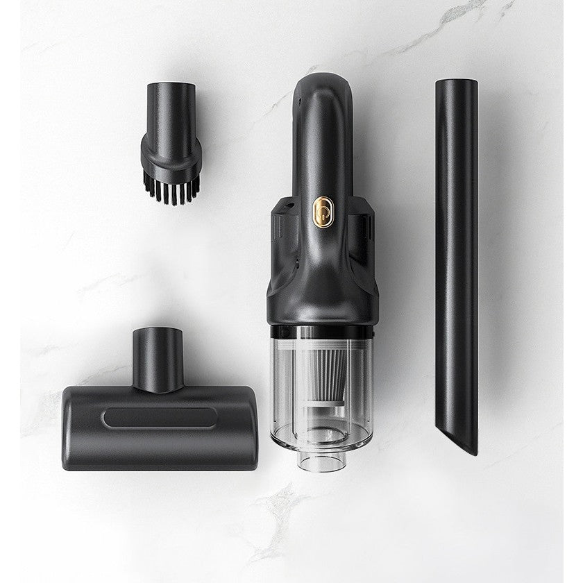 Aspirator Portabil fara Fir, Incarcare USB, Pentru Casa si Masina, Autonomie 45 min, Negru