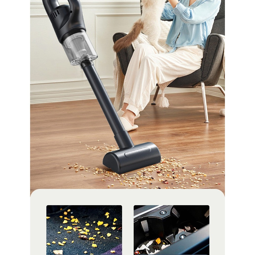 Aspirator Portabil fara Fir, Incarcare USB, Pentru Casa si Masina, Autonomie 45 min, Negru
