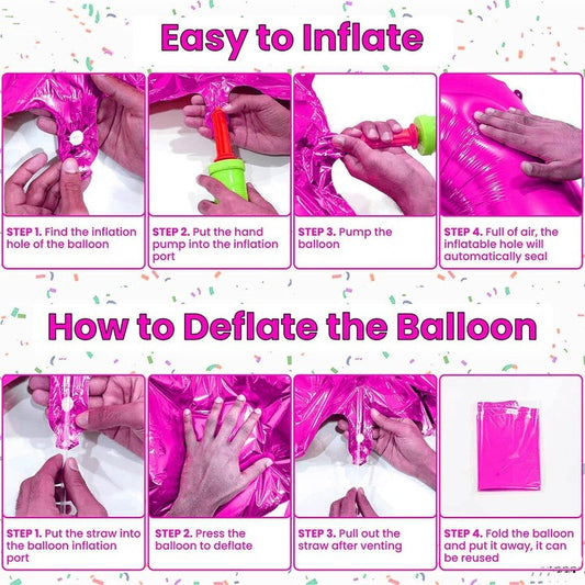 Balon din Folie, Cifra 7, Tema Aniversare, 81 cm, Ambalaj Individual, Pai inclus, Umflare cu Aer sau Heliu, Bulk, Mov