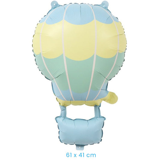 Balon din Folie Metalizata, Figurina Animata, Model Balon cu Aer Cald, 61 x 41 cm, Ambalaj Individual, Pai Inclus, Umflare cu Aer sau Heliu, Multicolor