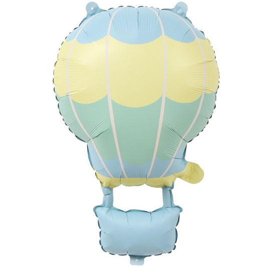 Balon din Folie Metalizata, Figurina Animata, Model Balon cu Aer Cald, 61 x 41 cm, Ambalaj Individual, Pai Inclus, Umflare cu Aer sau Heliu, Multicolor