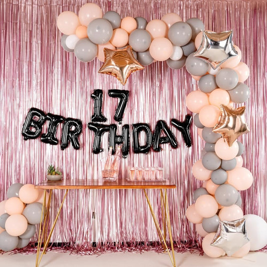 Balon din Folie Metalizata, Figurina Cifra, Tema Aniversare 40 cm, Ambalaj Individual, Pai inclus, Umflare cu Aer sau Heliu, Negru, Cifra 7