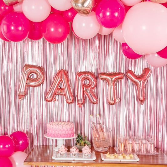 Balon Folie Metalizata Litera A, 40 cm, Umflati cu Heliu sau Aer, Ambalaj Individual, Pai inclus, Rose Gold
