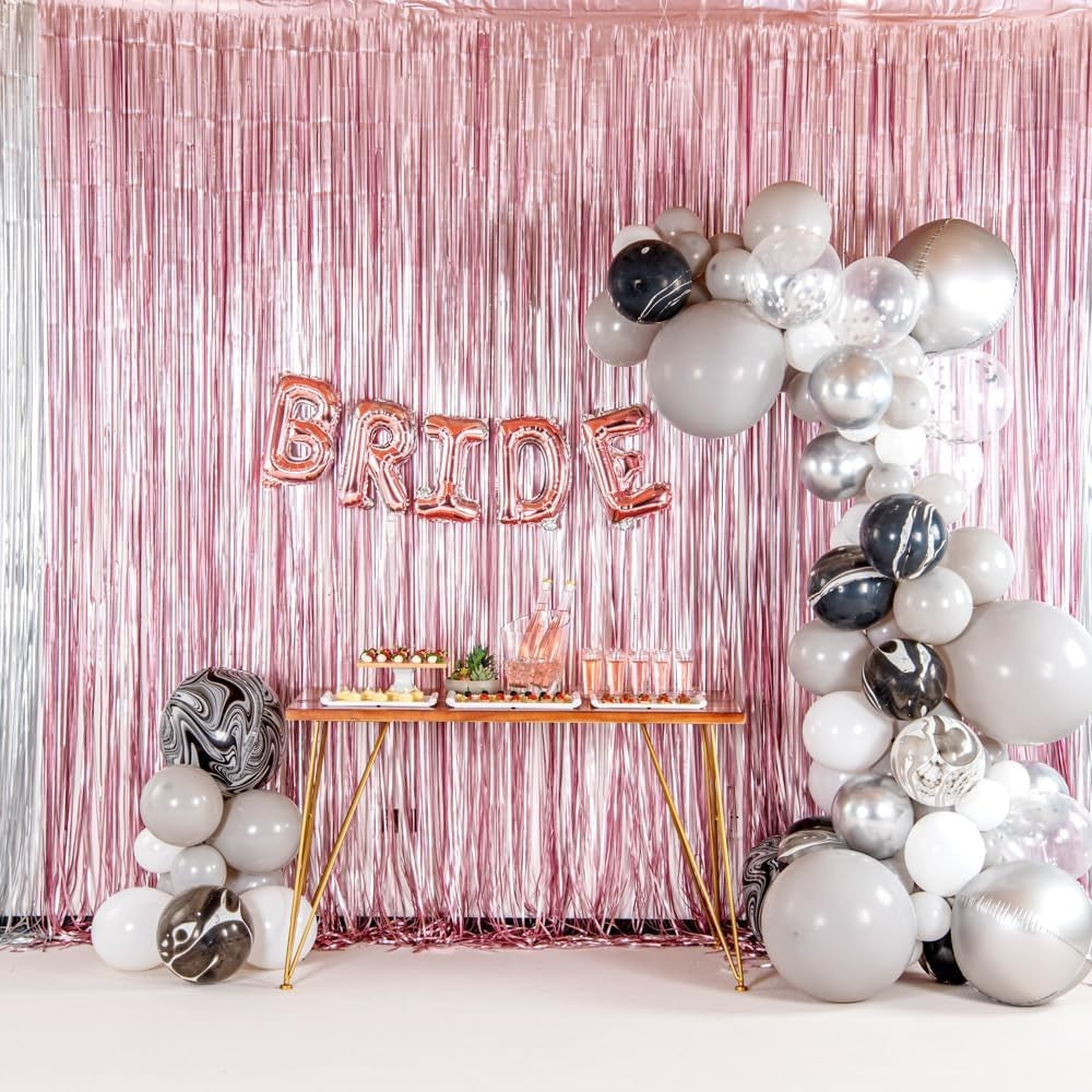 Balon Folie Metalizata Litera B, 40 cm, Umflati cu Heliu sau Aer, Ambalaj Individual, Pai inclus, Rose Gold
