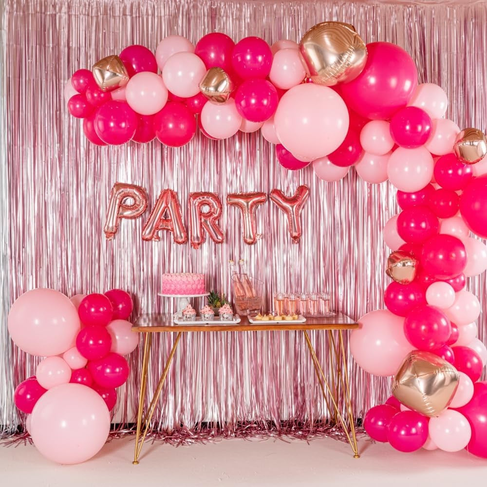 Balon Folie Metalizata Litera P, 40 cm, Umflati cu Heliu sau Aer, Ambalaj Individual, Pai inclus, Rose Gold