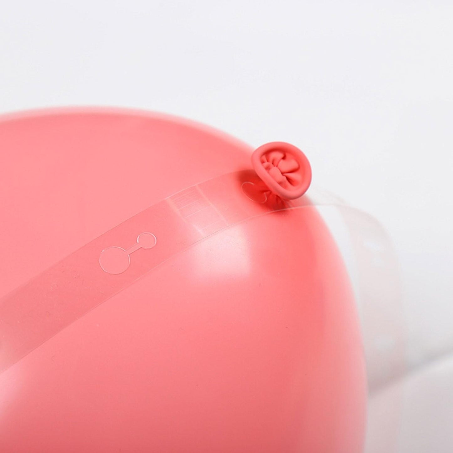 Banda Transparenta pentru Prinderea Baloanelor, din PVC, 5 m, Gauri Duble, Transparent