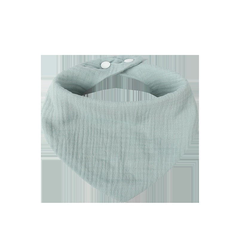 Baveta Triunghiulara, din Bumbac, pentru Copii 0-12 Luni, 33x32 cm, Rezistenta la Apa, Albastru