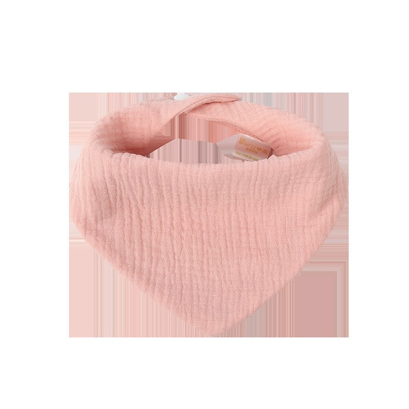 Baveta Triunghiulara, din Bumbac, pentru Copii 0-12 Luni, 33x32 cm, Rezistenta la Apa, Roz
