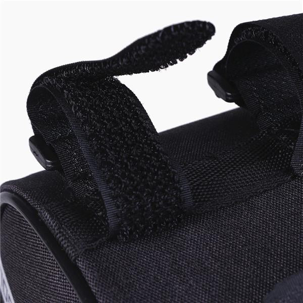 Borseta bicicleta impermeabila cu husa pentru telefon, montare pe ghidon, compatibila cu telefoane de pana la 16 cm, spatiu depozitare, 18.5x9.5 cm, albastru