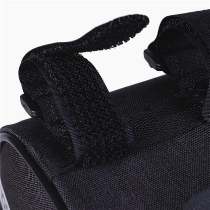 Borseta bicicleta impermeabila cu husa pentru telefon, montare pe ghidon, compatibila cu telefoane de pana la 16 cm, spatiu depozitare, 18.5x9.5 cm, albastru