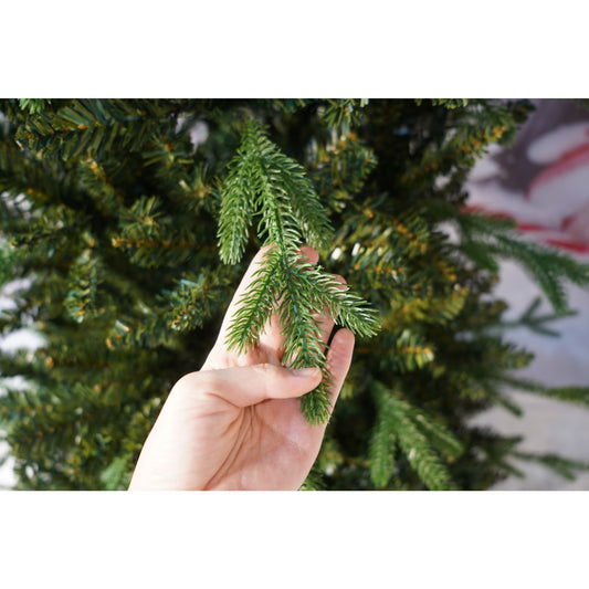 Brad Artificial de Craciun, 1.8 m inaltime, Verde crud, Interior/ Exterior, 1038 ramuri