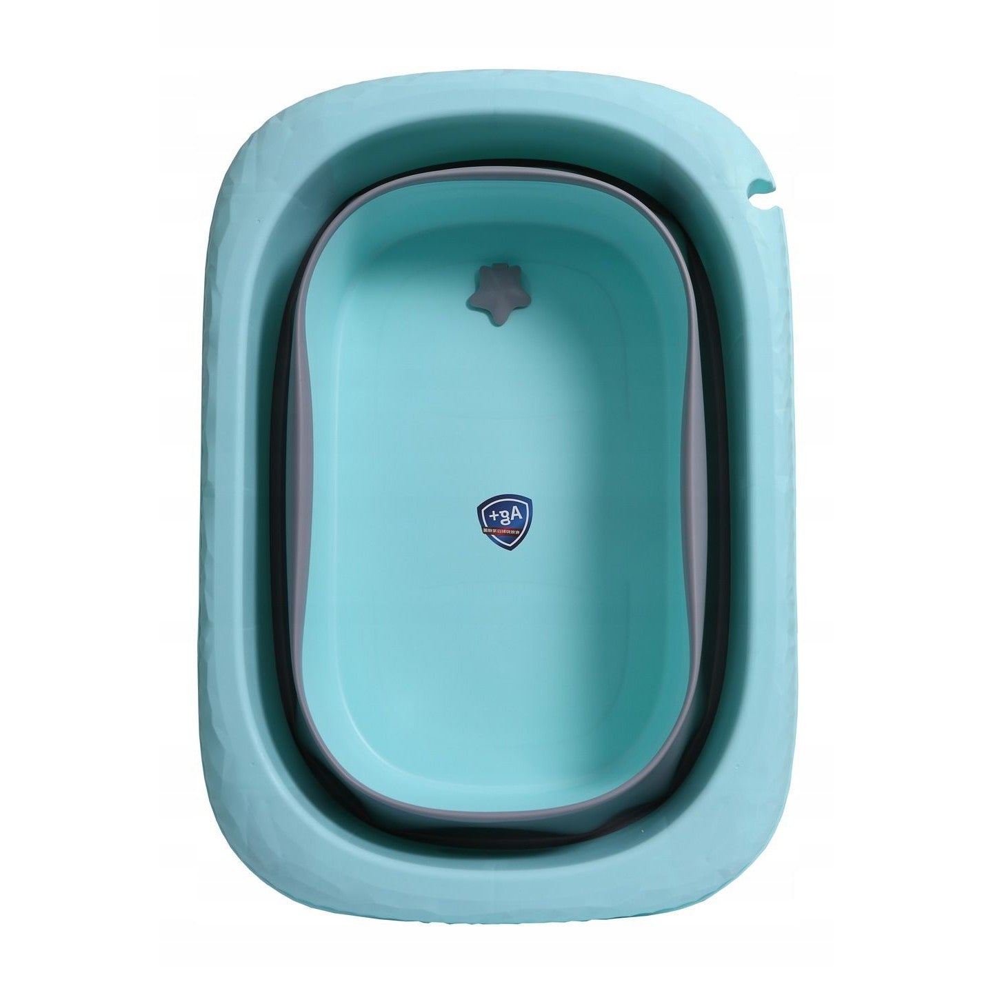 Cada Pliabila pentru Baie, din PP+TPE, pentru Copii 0-6 Ani, cu Picioare, Suport de Sezut, Scurgere Etans, 80 x 52 x 42 cm, Albastru
