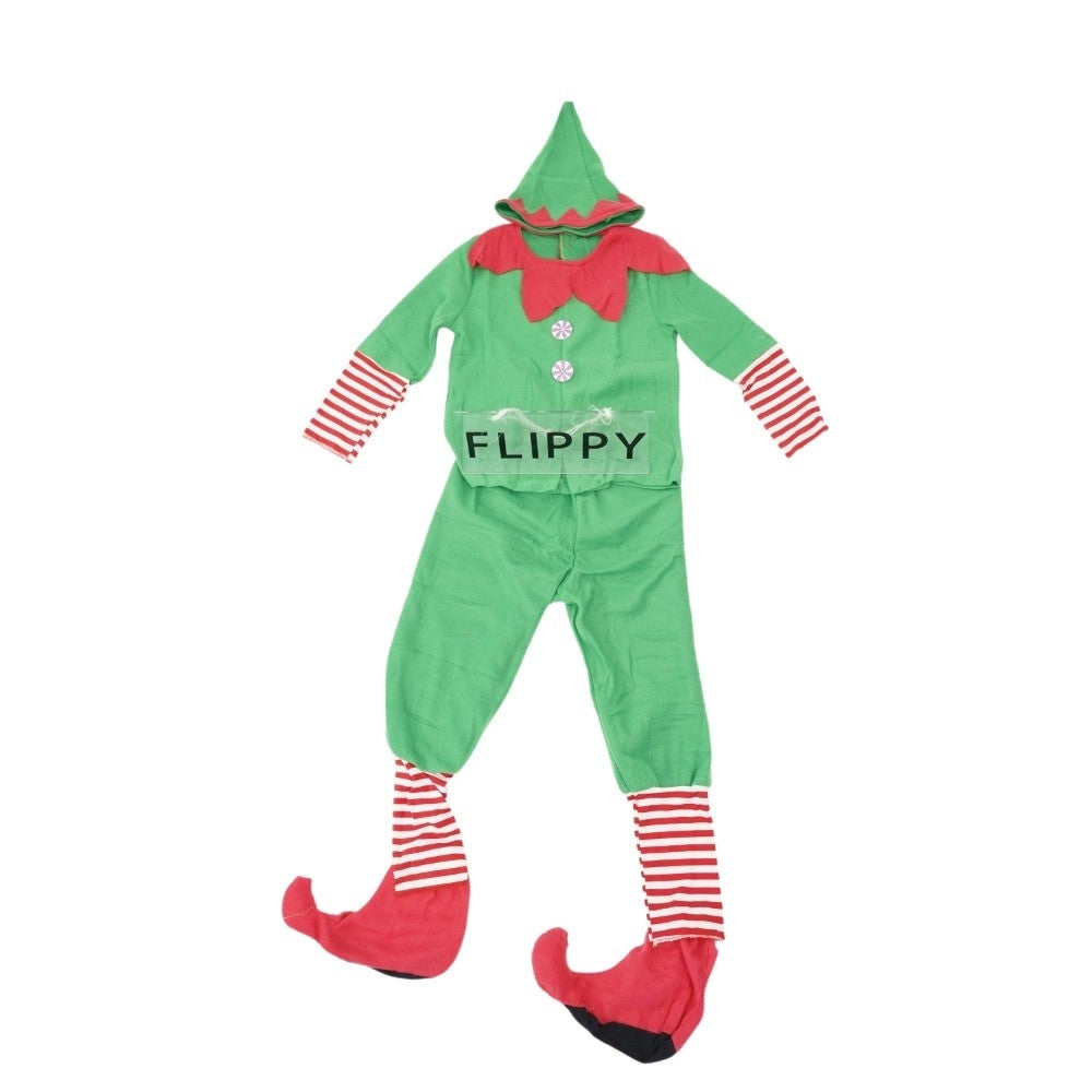 Costum Spiridus, Baieti, 1-3 ani, Verde, Poliester