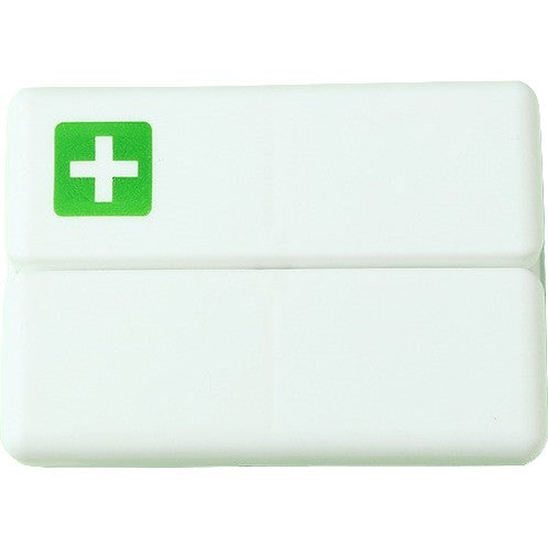 Cutie depozitare medicamente, 7 compartimente sigilate individual, pliabila, portabila, Alb/Verde