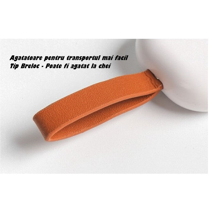 Cutie Depozitare Medicamente, Portabila, 3 Compartimente, Tip Breloc, Plastic, Glisanta, Gri, 10.7x3.6x1.6 cm