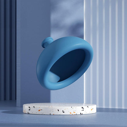 Dispozitiv Terapeutic Sputa, Cupa pentru Terapie Toracica, Dispozitiv de Eructare, pentru Adulti si Copii, 10 x 6.5 cm, din Silicon, Albastru
