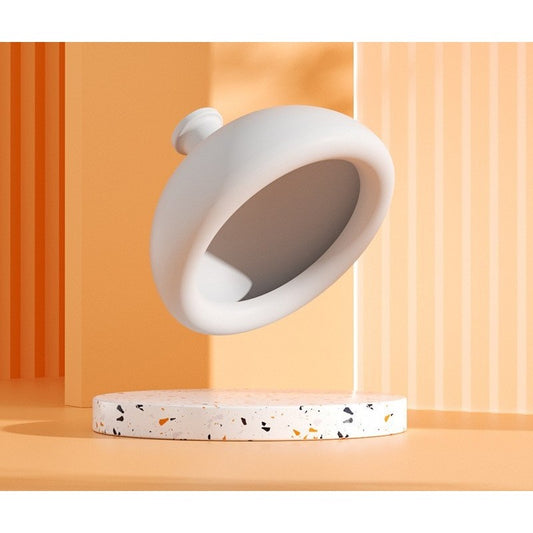 Dispozitiv Terapeutic Sputa, Cupa pentru Terapie Toracica, Dispozitiv de Eructare, pentru Adulti si Copii, 10 x 6.5 cm, din Silicon, Alb