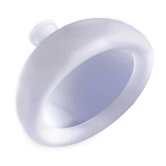 Dispozitiv Terapeutic Sputa, Cupa pentru Terapie Toracica, Dispozitiv de Eructare, pentru Adulti si Copii, 10 x 6.5 cm, din Silicon, Alb
