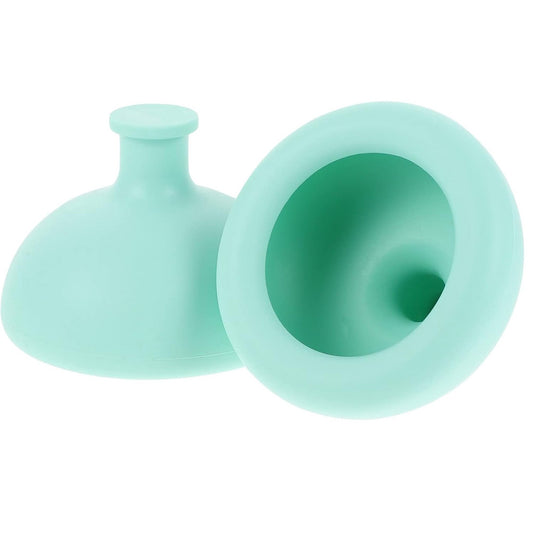 Dispozitiv Terapeutic Sputa, Cupa pentru Terapie Toracica, Dispozitiv de Eructare, pentru Sugari si Copii, 7.5 x 6 cm, din Silicon, Verde