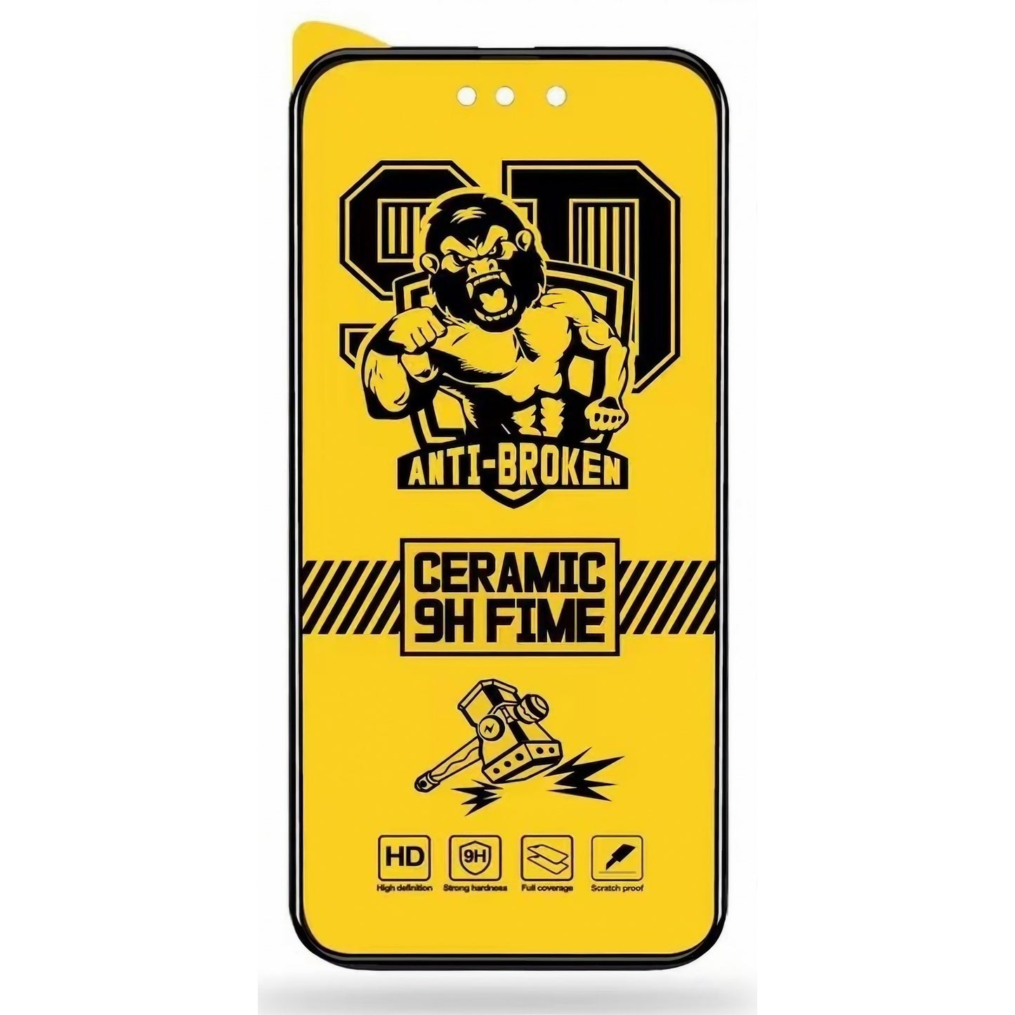 Folie de protectie Ceramica®, Transparenta HD, 9H, pentru Samsung Galaxy A14 4G/5G margini negre