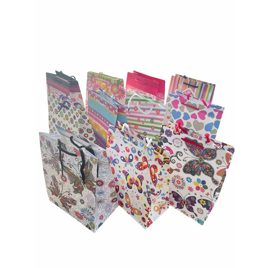 Set 12 Pungi de Cadou, Diverse Modele, 18x23x10 cm