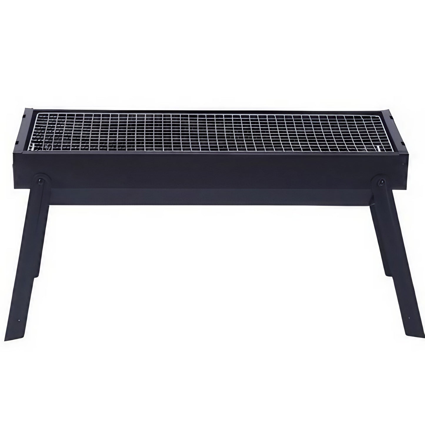 Gratar Portabil, Confectionat din Metal, pentru Picnic, Gradina, Terasa, Camping, Dimensiuni Reduse, 60x22x23 cm, Negru