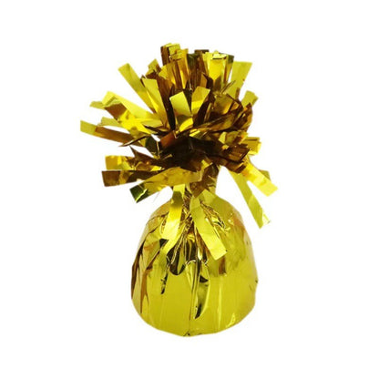 Greutate pentru Baloane cu Heliu, din Folie cu Franjuri, 170g, 13 x 5 x 3 cm, Auriu