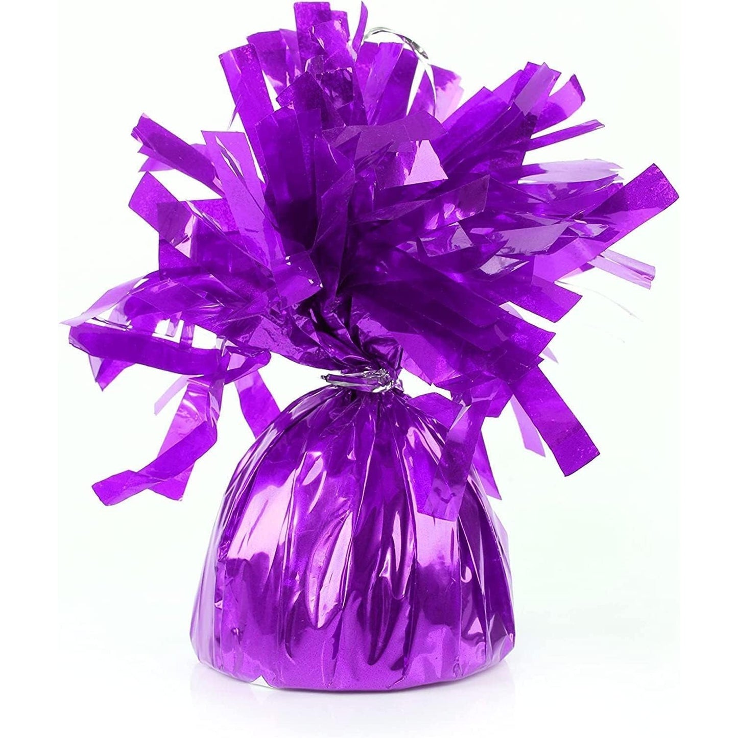 Greutate pentru Baloane cu Heliu, din Folie cu Franjuri, 170g, 13 x 5 x 3 cm, Mov