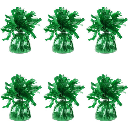 Greutate pentru Baloane cu Heliu, din Folie cu Franjuri, 170g, 13 x 5 x 3 cm, Verde