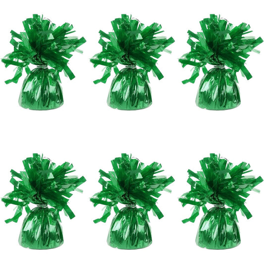 Greutate pentru Baloane cu Heliu, din Folie cu Franjuri, 170g, 13 x 5 x 3 cm, Verde