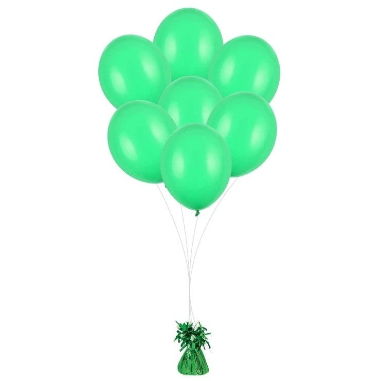 Greutate pentru Baloane cu Heliu, din Folie cu Franjuri, 170g, 13 x 5 x 3 cm, Verde