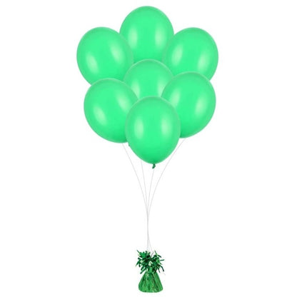 Greutate pentru Baloane cu Heliu, din Folie cu Franjuri, 170g, 13 x 5 x 3 cm, Verde