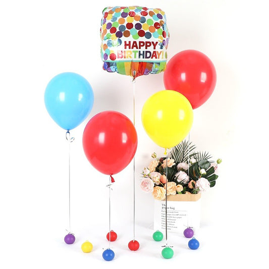 Greutate pentru Baloane, Accesoriu Petrecere, 5.5x5.5 cm, 120 g, Galben