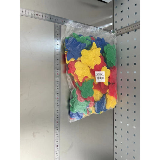 Set 4 Greutati pentru Baloanele cu Heliu, 30 grame, Plastic, Forma Fluture, Multicolor