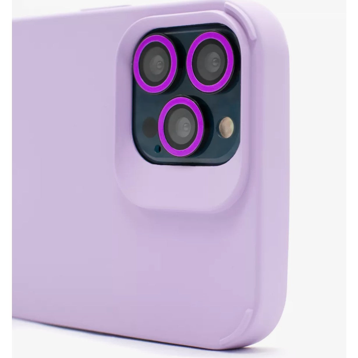 Husa Apple iPhone 15 Pro, din Silicon Lichid, Interior din Microfibra, Lentile Fosforescente de Protectie Camera, Anti Amprenta, Rezistenta la Socuri, Mov