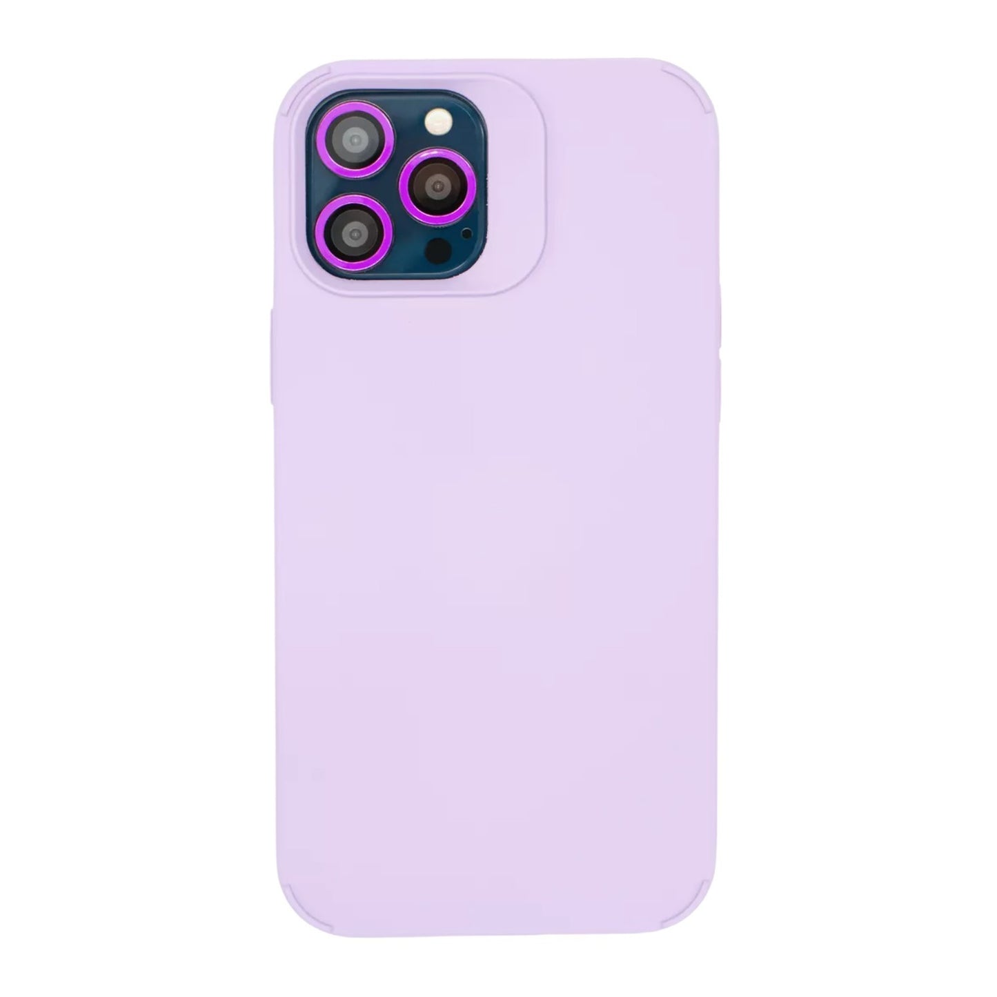 Husa Apple iPhone 15 Pro, din Silicon Lichid, Interior din Microfibra, Lentile Fosforescente de Protectie Camera, Anti Amprenta, Rezistenta la Socuri, Mov