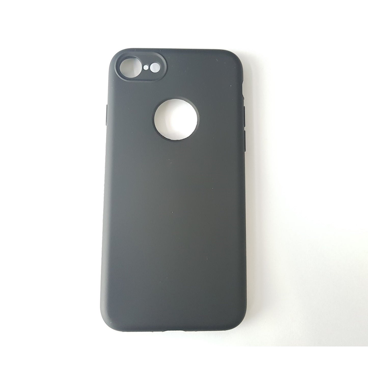 Husa Apple iPhone 7 Full Silicone 360 Negru + Folie de protectie