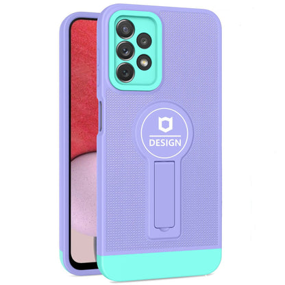 Husa Armor Design cu Stand pentru iPhone 11, Mov/Albastru, Suport Auto Magnetic, Wireless Charge, Protectie Antisoc