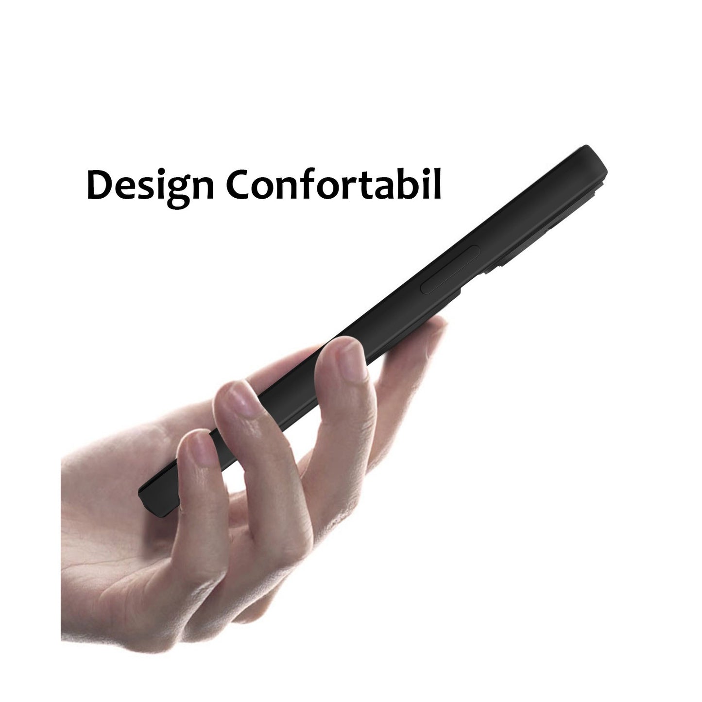 Husa Armor Design cu Stand pentru iPhone 11, Negru/Alb, Suport Auto Magnetic, Wireless Charge, Protectie Antisoc