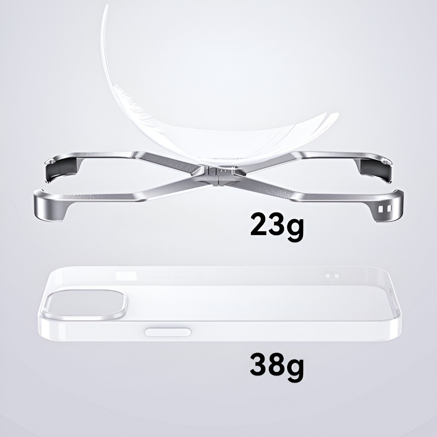 Husa Armor X Compatibila cu iPhone 15, Aliaj de Aluminiu, Antisoc, Antizgarieturi, Impermeabila, Margini cu 2 Straturi, Aderent, Montare Usoara, Surubelnita Inclusa, Gri Metalizat